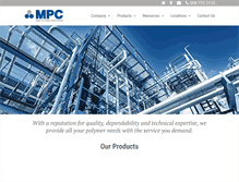 Tablet Screenshot of masspolymers.com